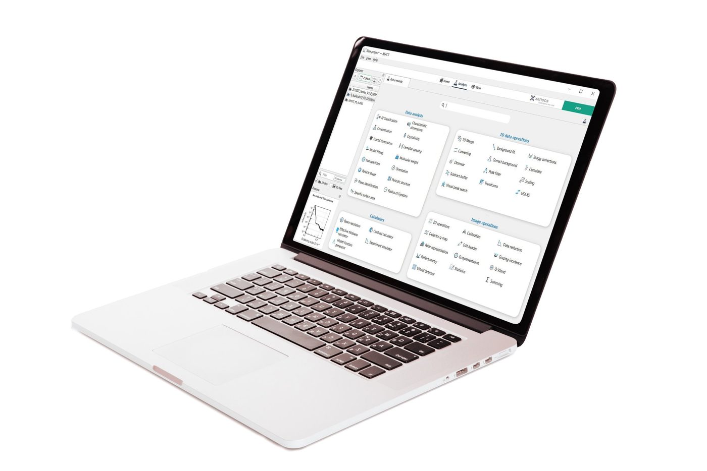 XSACT Pro software used with the Nano-inXider